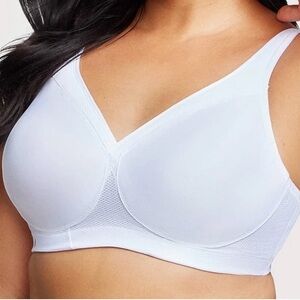 Glamorise MagicLift Sports‎ Bra Women’s 46D White High Support Wireless